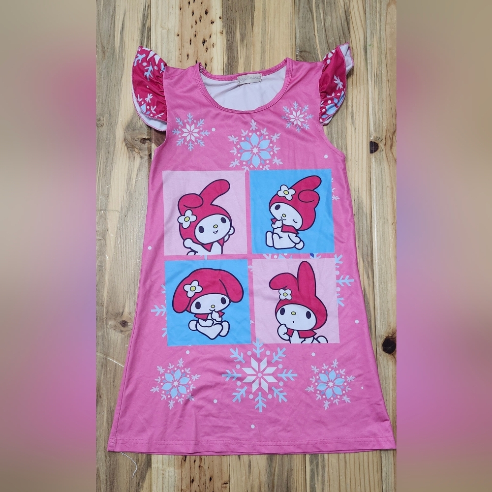 Hello Kitty Pink Pajamas Girl Size 6 Vintage